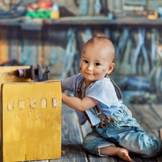 fotografia niemowlęca, fotograf konin, czarny kot studio